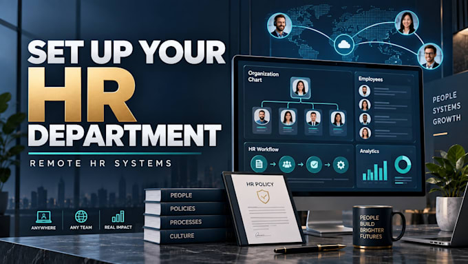 remotely set up an HR department for your startup or business