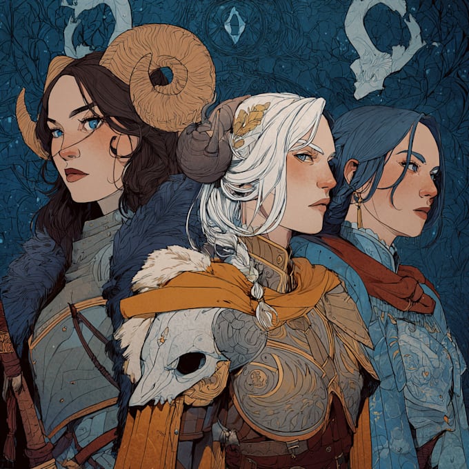 do dnd character art illustration commissions