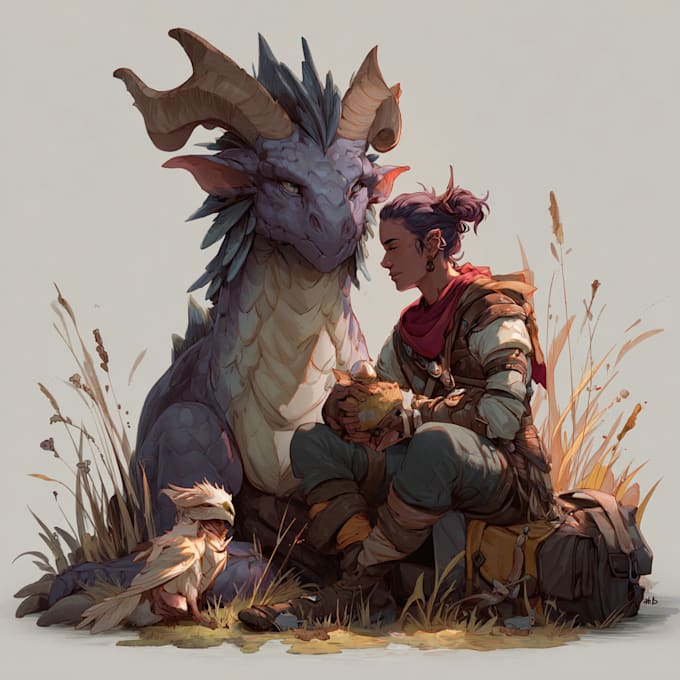 draw dnd character art illustration commissions