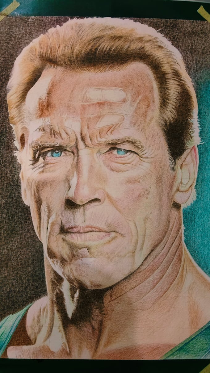 realistic portraits with colored pencils