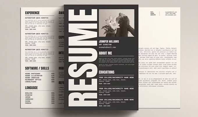 create a customized professional resume and CV