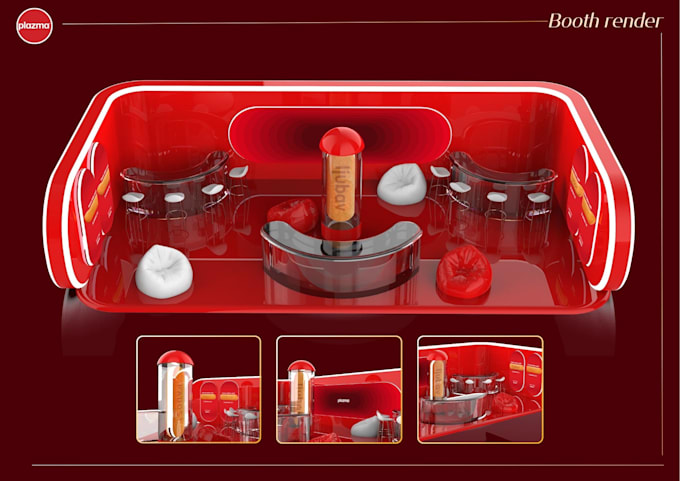 design and render 3d trade booth design