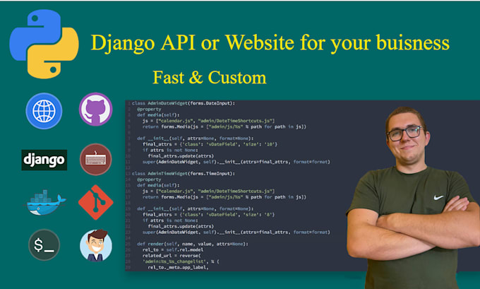 develop website with django and django rest framework