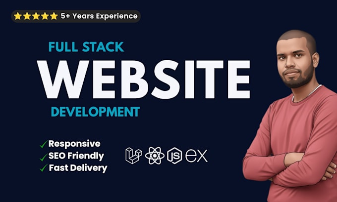 build, rebuild website development as full stack developer, front end developer