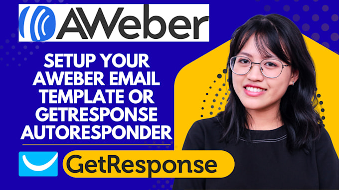 setup your aweber email template or getresponse autoresponder