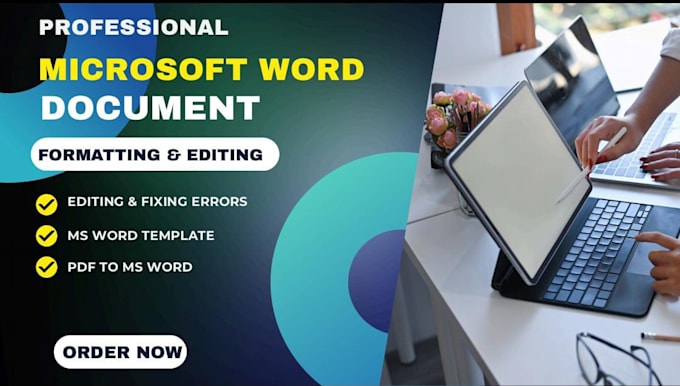 format, edit, and design ms word documents professionally