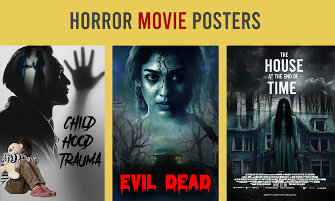 design amazing horror movie posters for you