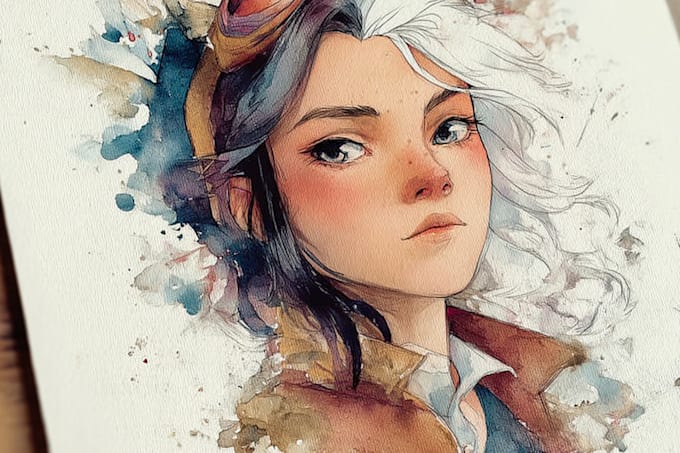 paint personalized watercolor characters