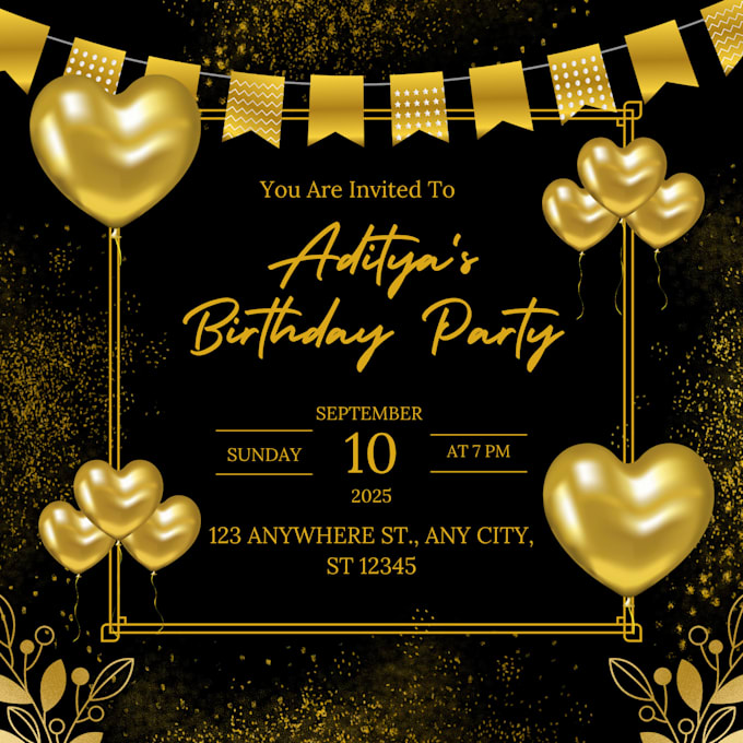 design custom birthday invitation templates in canva