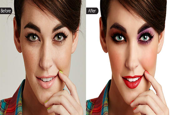 do photo retouching and color correction