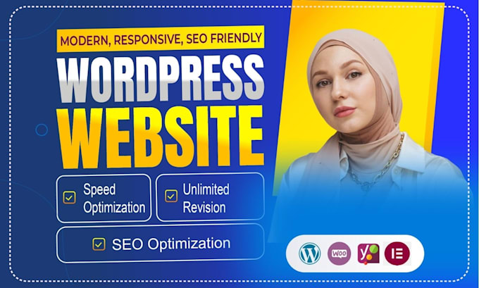 design modern, responsive and SEO friendly wordpress website