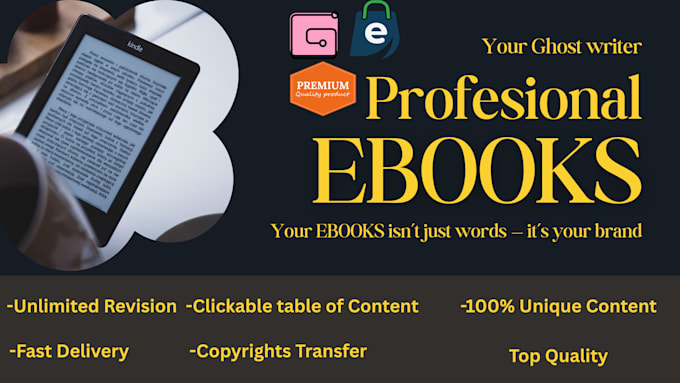 ghostwrite a professional ebook for your brand or business