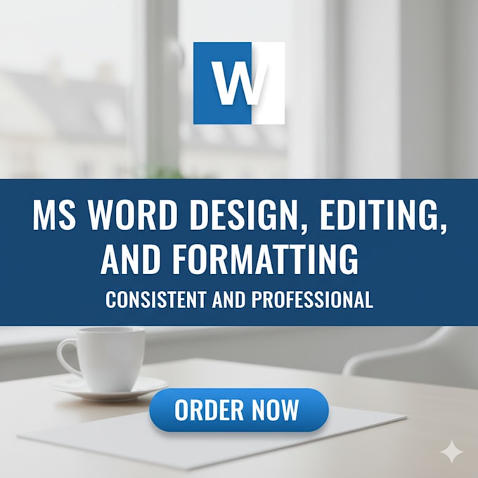 professionally create, edit, and format ms word documents