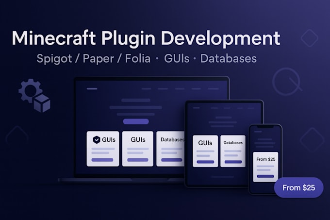 develop a custom minecraft plugin for spigot, paper