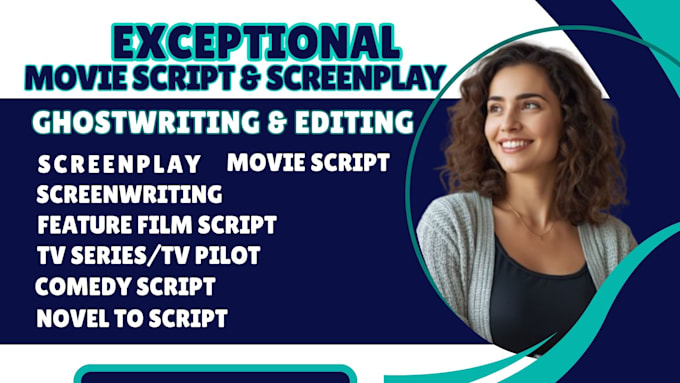 Provide expert movie script ghostwriting feature film script screenplay ...
