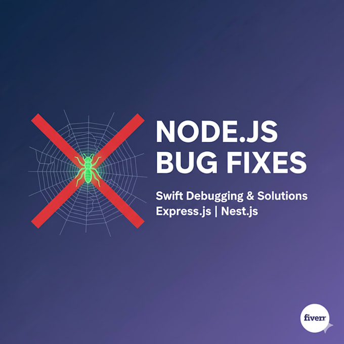 debug and fix your nodejs, nestjs, or express backend