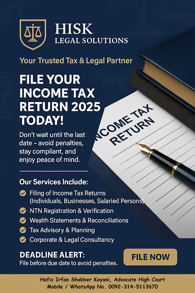 pakistan income tax return filing