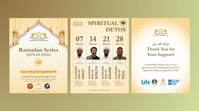 design professional, creative islamic event flyers