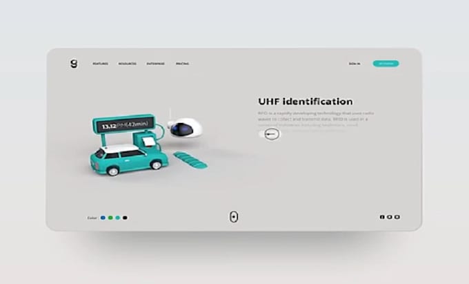 create interactive 3d website , scrolling  parallax animation, gsap website