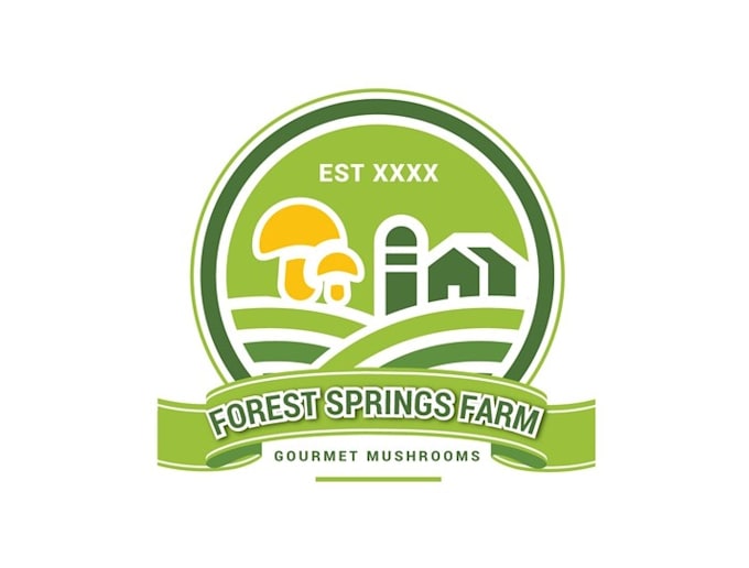 make traditional generic logo for forest springs farm