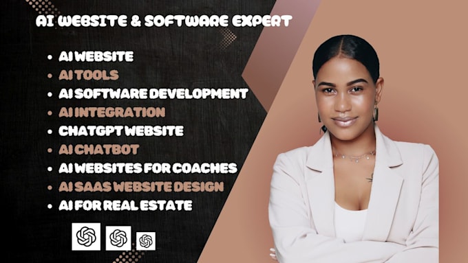 ai saas app, ai website, ai chatbot, ai software development, chatgpt website