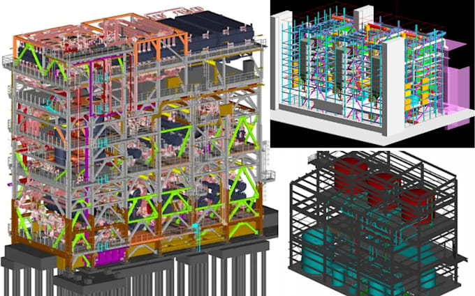 3d bim building model structural design 4d scheduling architectural ...