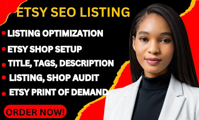 optimize your etsy shop for more traffic and sales