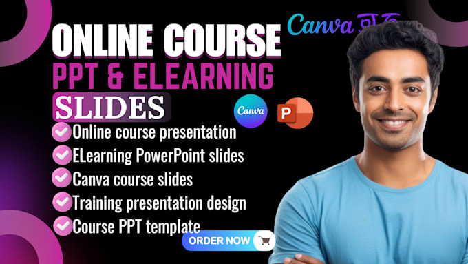 design online course powerpoint slides, elearning presentations, webinar, data