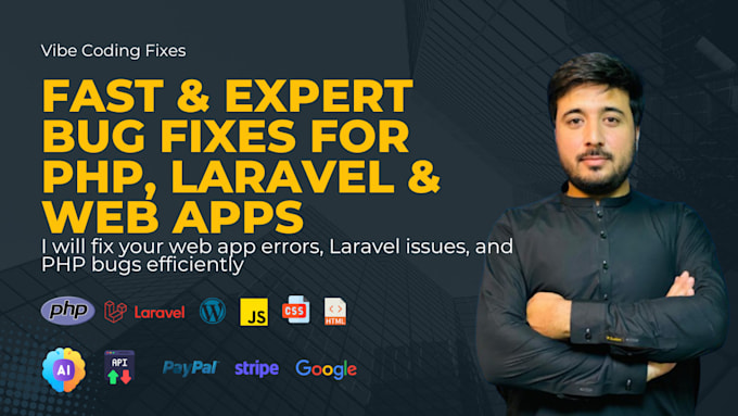fix vibe coding, PHP, laravel, and web app bugs or errors quickly