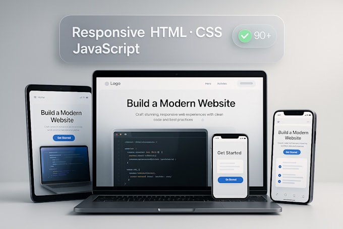 convert figma and PSD to responsive HTML CSS and js
