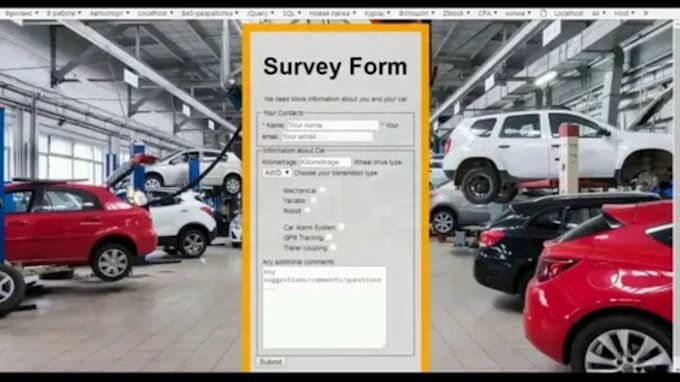 build auto booking bot,survey form,web form
