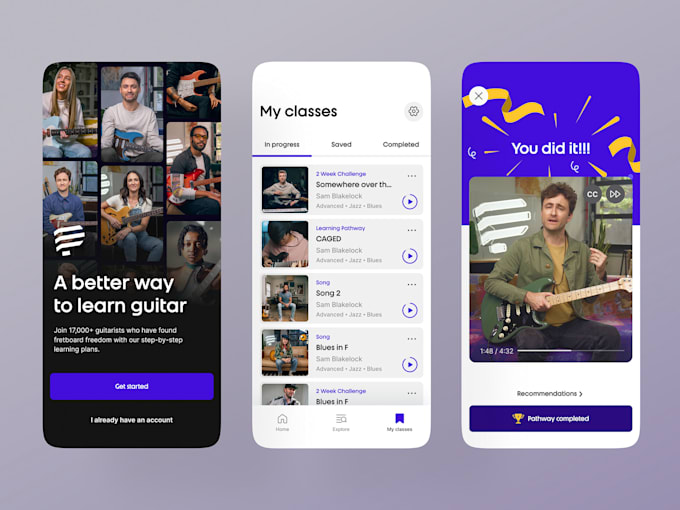 develop meditation app, affirmation app, yoga app both for android and ios