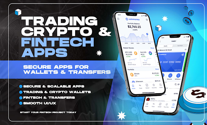 do trading app, crypto wallet, fintech app, money transfer, blockchain, uber app