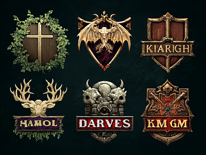 make a awesome rpg fantasy or sci fi logo for you