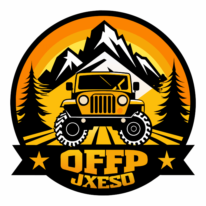 do custom professional vintage off road jeep logo