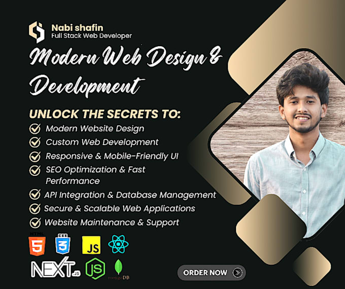 develop modern websites with full stack web development