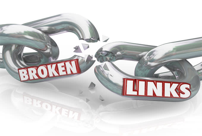 check your website for broken links