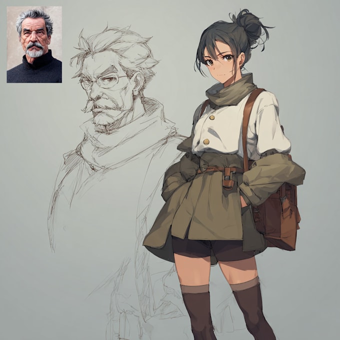 design custom anime or game style characters