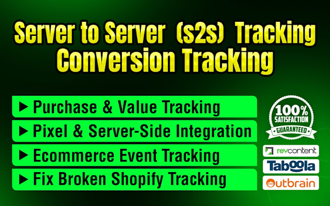 Setup pixel taboola, outbrain, revcontent server to server s2s tracking ...
