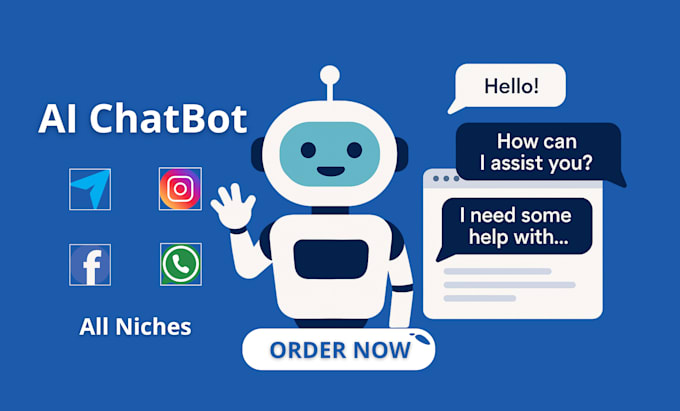 Build a custom ai chatbot for your website or whatsapp, many chat by ...