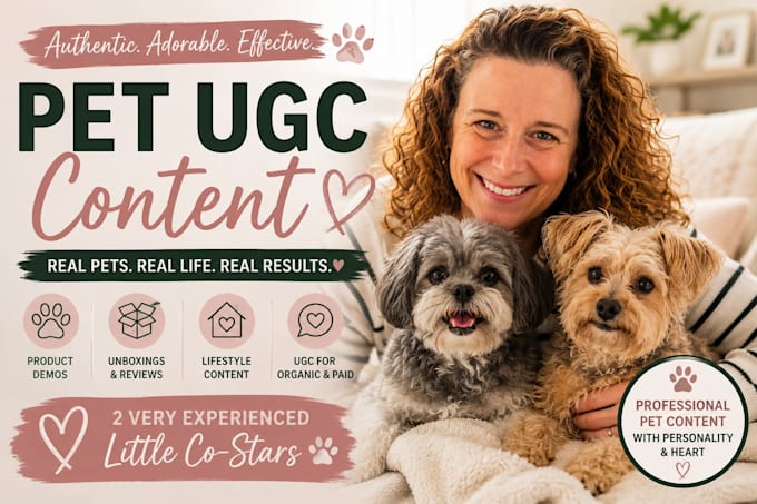 create authentic pet ugc videos with my dogs