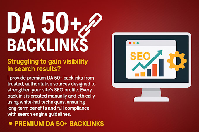 create impactful high da SEO backlinks for top google rankings