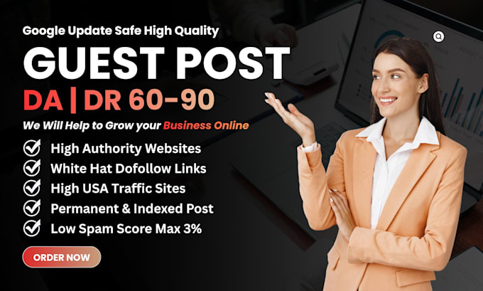 write and publish high quality guest post with dofollow backlinks, da90 websites