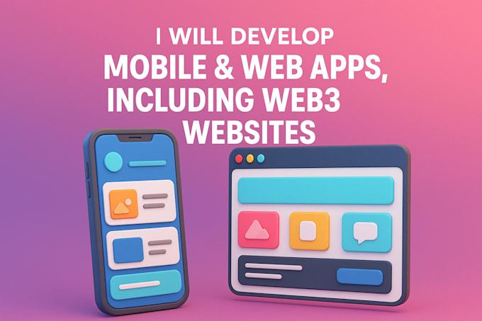 develop mobile and web apps, including web3 and wordpress websites