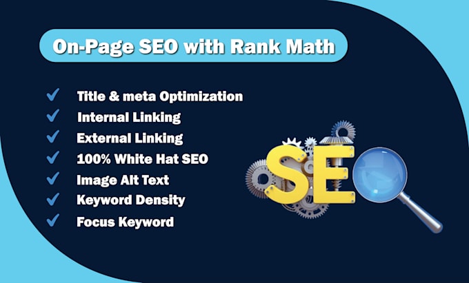 on page SEO with rank math for wordpress website