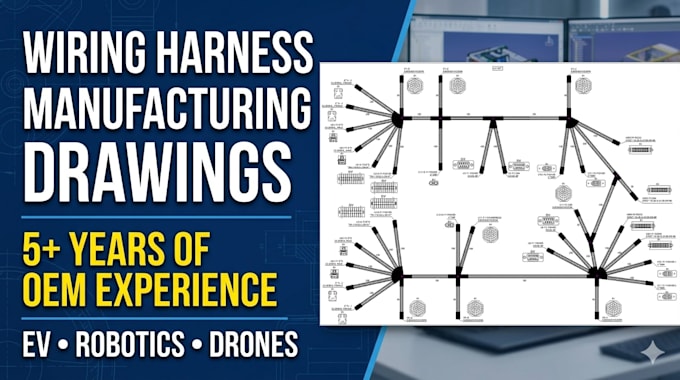 create professional wiring harness 2d manufacturing drawings