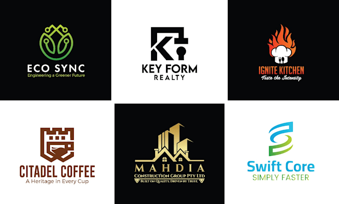 do modern minimalist business logo design and redesign