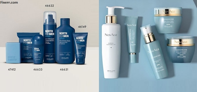 make a cosmetic label design and packaging design