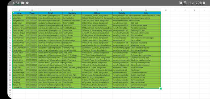 do web research and collect data