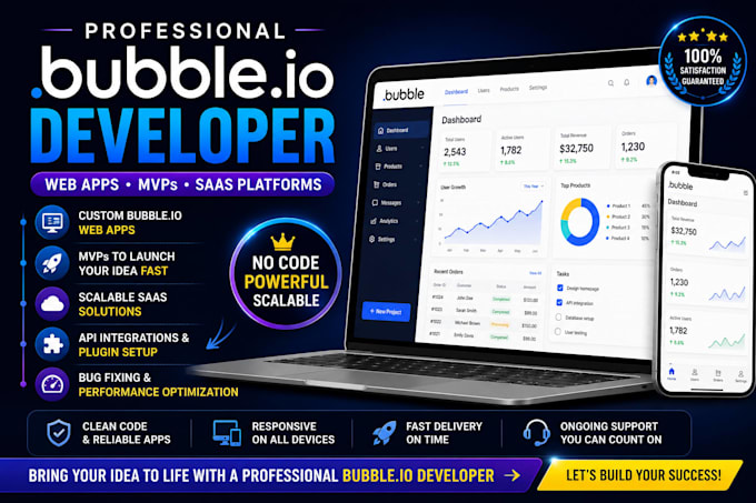 bubble io developer bubble website bubble app bubble mvp bubble saas bubble io